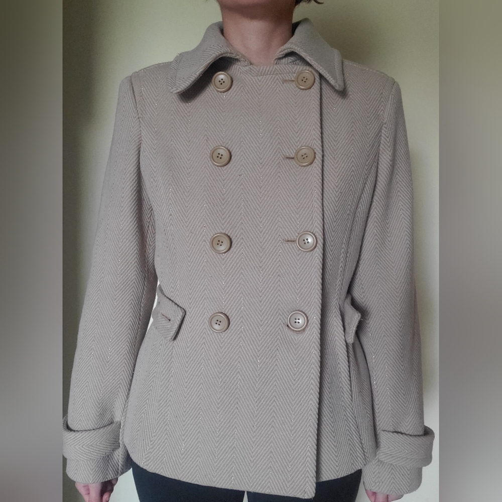 Express design studio Wool Blend Double Breasted Coat Size medium